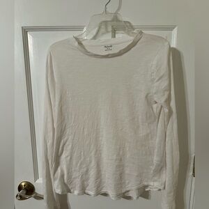 Classic White Long Sleeve Top